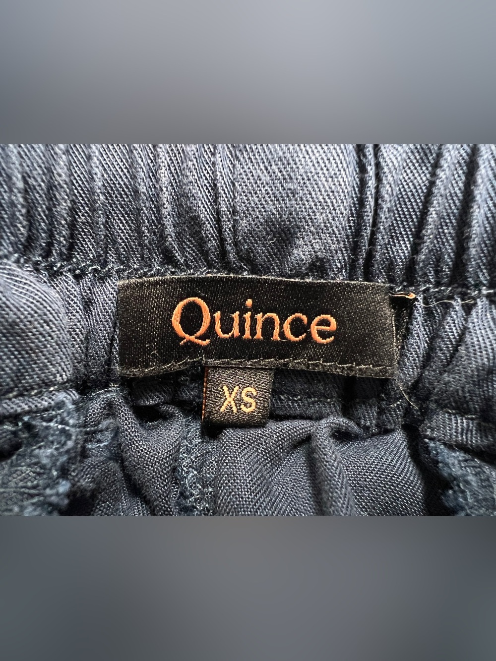 Quince Women’s Vintage Wash Tencel Wide Leg Pants Midnight Blue XS - Picture 3 of 12